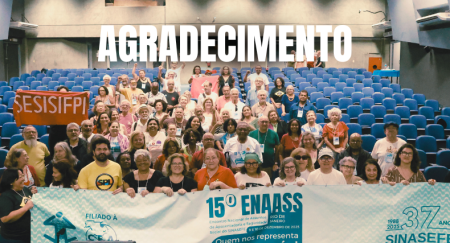 15º ENAASS: Nota de Agradecimento